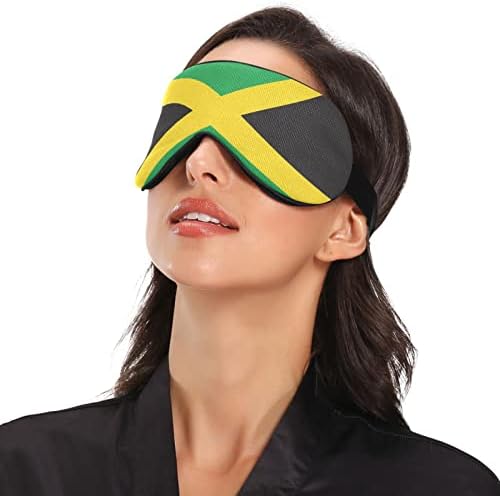Унисекс спиење маска за очи Јамајка-знаме ноќно спиење маска за удобно око за очи за спиење