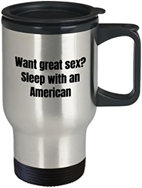 Американскиот Граѓанин Гордост Патување Кригла-Сакате Одличен Секс! Спијте Со Американско-Патриотска Шолја За Кафе
