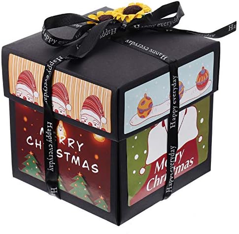 Aboofan 1PC квадрилатерална кутија за складирање Експлозија Подарок кутија рачно изработена фото албум за подароци