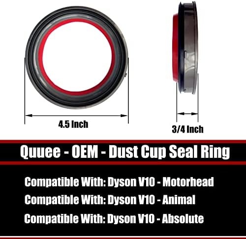 Замена на прстенот за запечатување на прстенот за прашина за прашина за делот за правосмукал Dyson V10 SV12, компатибилен со додатоци на Dyson