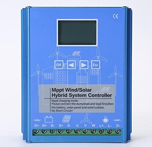 1600W ветерна соларна хибриден систем MPPT контролор со полнење со депонија 1000W генератор на ветерни турбини 600W Соларна панел 12V 24V Автоматски регулатор