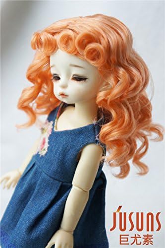 JD276 6-7inch 16-18cm убавина риба кадрава кукла перики 1/6 yosd синтетички мохаир BJD кукла коса