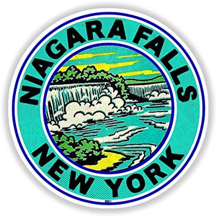 Нијагара паѓа во Newујорк Декларална налепница 3 лаптоп браник
