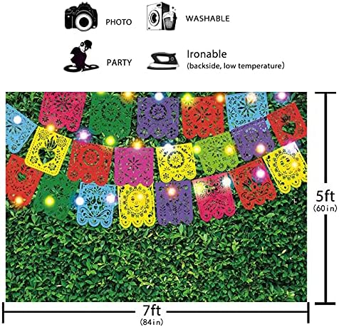 Смешно дрво 7х5фт Мексиканска Фиеста Позадина За Фотографија Ден На Мртвото Мексико Карневалски Фестивал Роденденска Забава Материјали