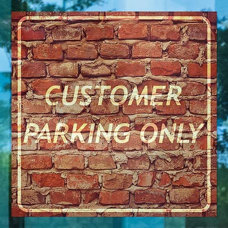 CGSignLab | Само За Паркирање На Клиенти-Тули На Возраст Од Духови Држење На Прозорецот | 16 x16