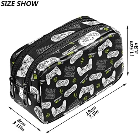 Глафи ​​видео игра џојстик игра подлога молив случај со голем капацитет торбичка торбичка торбичка патент преносна козметичка торба