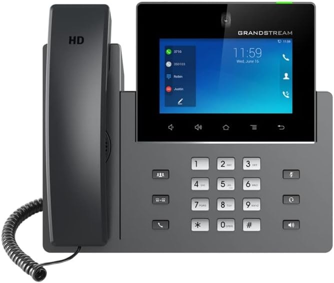 Grandstream GXV3350 IP Телефон 4-единици со UCM6202 2 порта IP PBX Gigabit