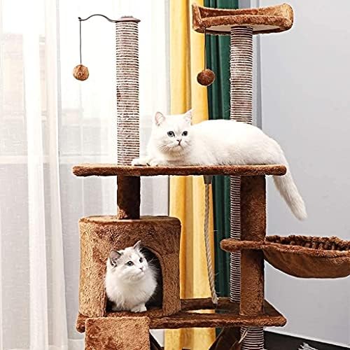 Haieshop мачко дрво кондо гребење по мачка кула гребење пост играчка за искачување на дрвја, мулти ниво мачка активност центар сисал