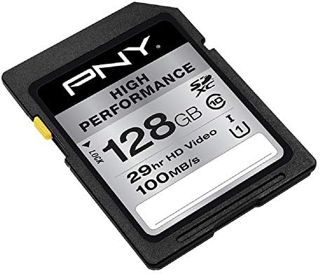 PNY 128gb Висока Класа Перформанси 10 U1 Sdhc Флеш Мемориска Картичка-100mb / s читање, Класа 10, U1, Целосна HD, UHS-I, Целосна Големина SD