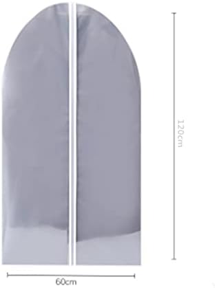 Џриге Јасни Торби за Облека 23,6 х 46,5 Долги Проѕирни Водоотпорни Висат Облека Торба За Прашина Покријте Со Студија Полн Патент За Складирање
