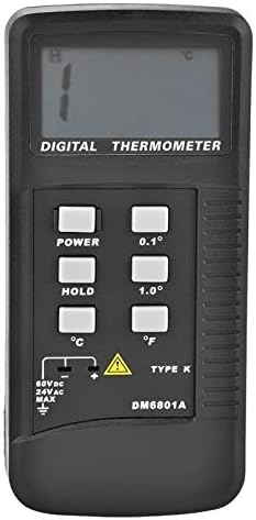 ТЕРМОМЕТАР WODMB Пренослив Термометар DM6801A Lcd Дигитален Дисплеј Термометар За Термоспој Од Типот K-Термометар Температурен