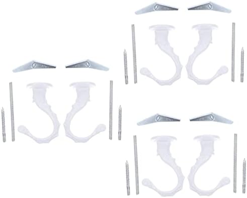 Јардве 6 парчиња се закачуваат wallид монтиран за облека метални куки метални држачи железни wallидни куки без вежба тавански куки тавани
