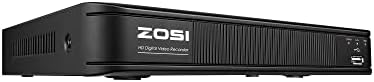 Zosi H.265+ 5MP Lite CCTV DVR 8 канал целосен 1080p, далечински пристап, откривање на движење, притисок за предупредување, хибриден