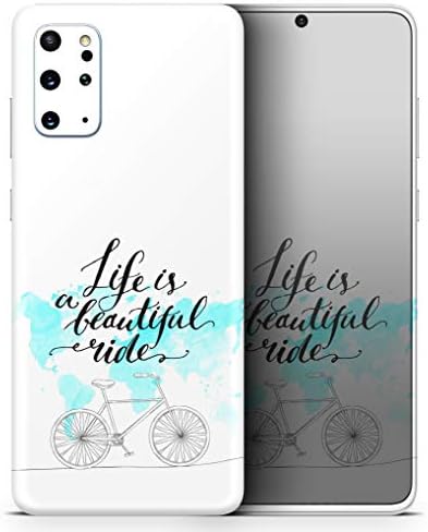 Дизајн Скинц Lifeивотот е прекрасно возење V2 заштитен винил декларална обвивка на кожата компатибилен со Samsung Galaxy S20