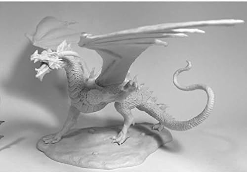 Reaper Miniatures Diabolus Deavol Dragon 77545 коски Неизвршена пластична фигура