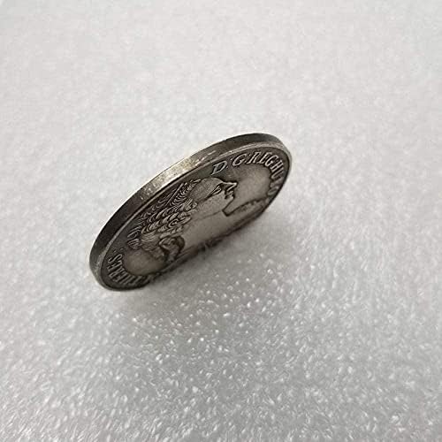 Антички Занаети 1743 Австриски Месинг Сребрена Стара Сребрена Долар Сребрена Монета 130
