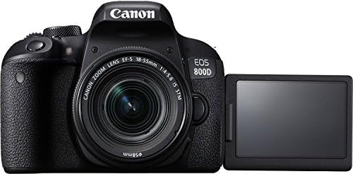 Canon EOS 800D Дигитална SLR Камера со 18-55 Е STM Објектив Црно-Експо Напредни Додатоци Пакет