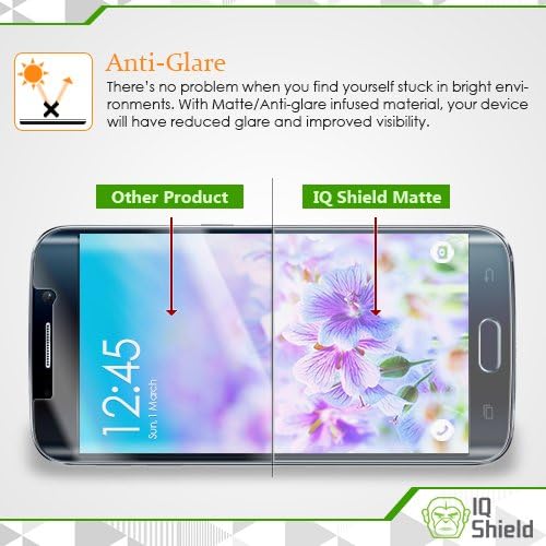 IQ SHIELD Matte Ectar Protector компатибилен со Samsung Galaxy Tab 4 7.0 Anti-Glare Anti-Bubbull Film