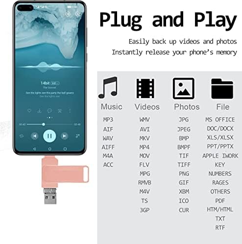 USB C Меморија Стик 1TB, Двојна USB 3.1 Флеш Диск 3 Во 1 Тип-C Палецот ДИСК Neheui Телефон Слика Стап Датум Складирање Назад Pendrive USB C