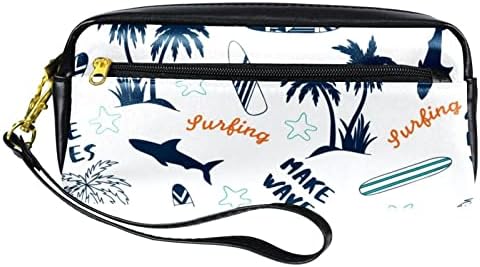 Летна палма за сурфање на палми, ајкула со молив, кутија за пенкало, тинејџерски држач за канцелариски материјал, сочинуваат торбичка за торбичка за торбичка за тор