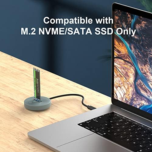 M. 2 NVMe&засилувач;Sata Докинг Станица, M. 2 SSD НА USB - C Читач Адаптер, NVMe и SATA M. 2 Ssd База, Големина за 2280 2260 2242 2230