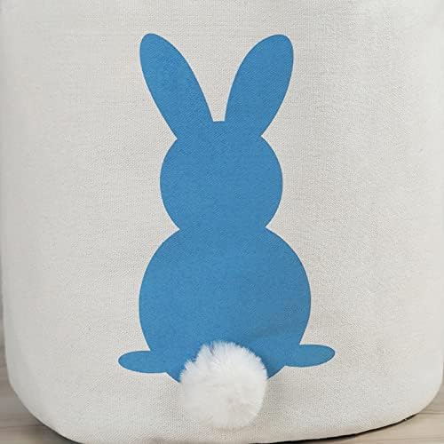 DBYLXMN јајца од платно зајаче зајаче печатено носење корпа за бонбони Велигденска торба дома Текстилска торба Организатор складирање