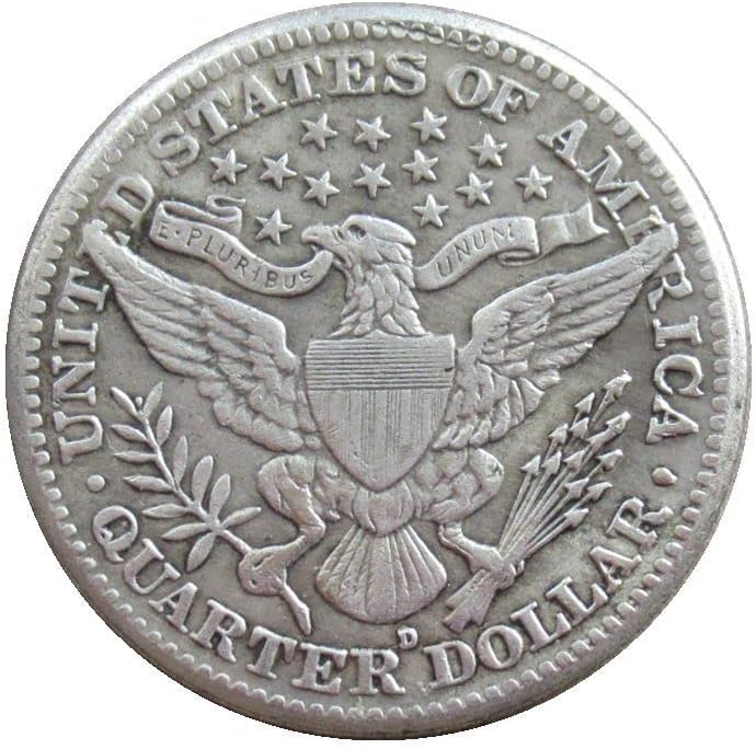 Американски Четврт-Цент Бербер 1914 Сребрена Реплика Комеморативна Монета
