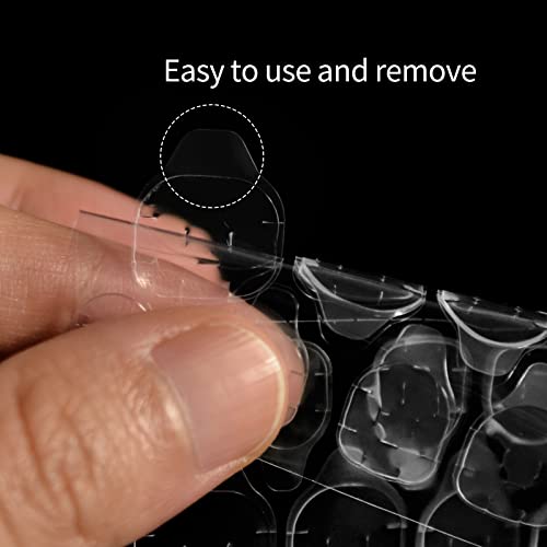 10 листови лажни додатоци за нокти Силна чиста налепница за лепак за нокти за печатот на ноктите лепливи јазичиња водоотпорни лажни совети
