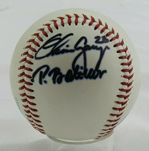 Крис Гарза Папо Боливар потпиша автоматски автограм Бејзбол Б89 - автограмирани бејзбол