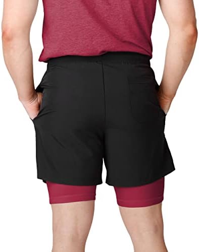 Фоко машки НФЛ тим лого 2 во 1 атлетска спортска вежба за вежбање шорцеви со постава