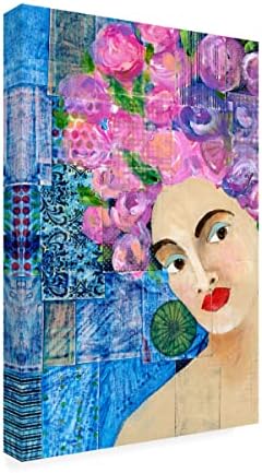Трговска марка ликовна уметност „Цвеќиња во нејзината коса II“ платно уметност од Регина Мур