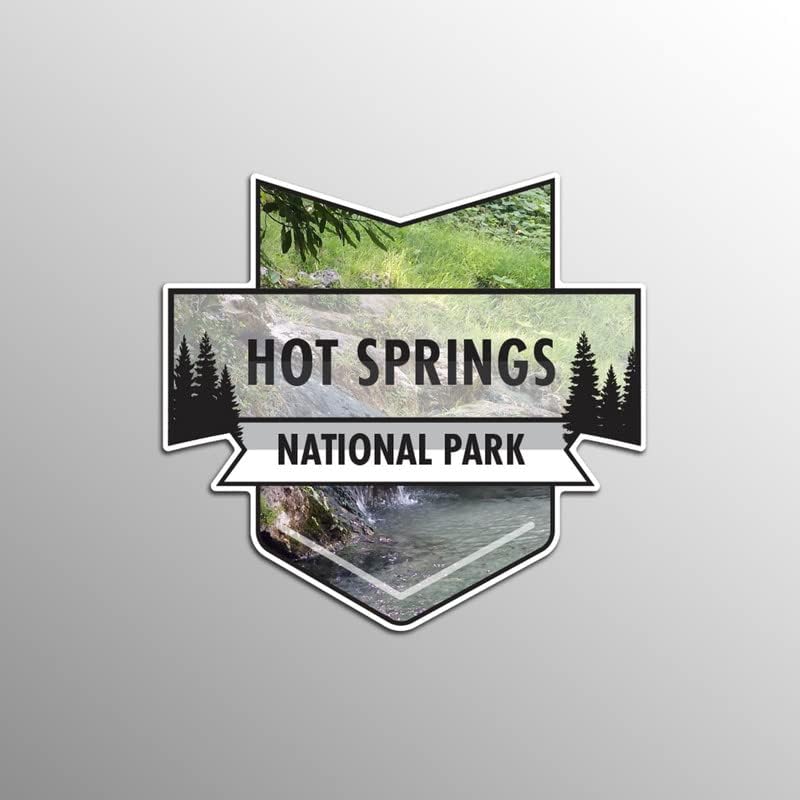 Магнет на Национален парк Hot Springs | 4,7-инчи од 4,5-инчи | 2-пакет | 30 милји магнетски материјал со тешка должност | MPD942