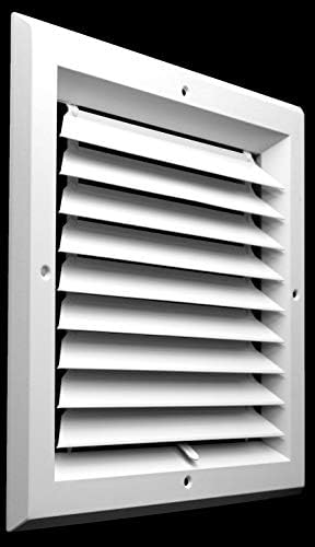 6 x 6 HVAC капакот на отворот - 1 пат Екструдиран алуминиумски тавански дифузер квадрат [Надворешни димензии: 9 ширина