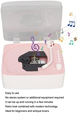 ЦД плеер, звучник за звук на Hifi поддржува Aux USB CD Music Player, со далечински управувач за прашина за подароци за домашни деца