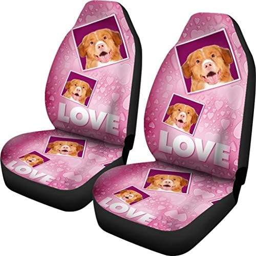 Pawlice Nova Scotia Duck Tolling Retriever Love Print Car Seat Covers