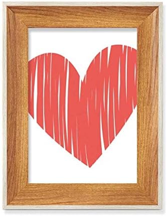 МЦЈС срце Графити Десктоп Ден на в Valentубените дрвени фото -рамка приказ на слика уметност со повеќе комплети