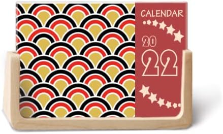 Squama Red En Black Model 2022 Desk Calendar Planner 12 месеци