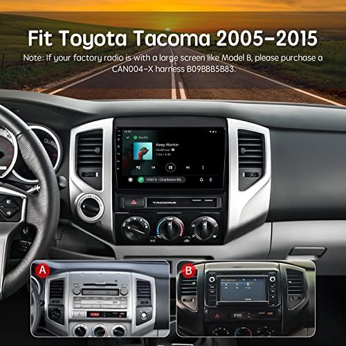 Безжичен Apple Car Play Радио, Viabecs Екран На Допир Автомобил СТЕРЕО 6GB 128GB За Toyota Tacoma 2005-2015 Андроид Авто Глава Единица Поддршка