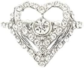 2023 година Нова сребрена игла пенлична ринстон срцев обетки обетки мали кристални обетки во форма на срце