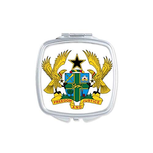 Гана Африка Национален амблем огледало преносен компактен џеб шминка двострано стакло