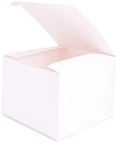 ШИПКИ 10 парчиња 3х3х3инч Кутии За Подароци Од Бел Картон Со Капаци | Мини/Мали Кутии За Подароци | Мали Хартиени Кутии За Свадба, Украсни Кутии