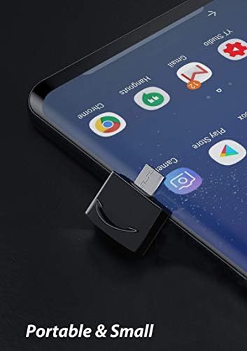 USB C Femaleен до USB машки адаптер компатибилен со вашиот T-Mobile Revvl Plus за OTG со полнач Type-C. Користете со уреди за експанзија како тастатура, глувче, поштенски патенти, GamePad, Sy