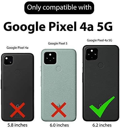 Ailiber Google Pixel 4A 5G Holder Case, Pixel 4A 5G заштитник на екранот, држач за вртење на ременот на ременот, Слим солиден