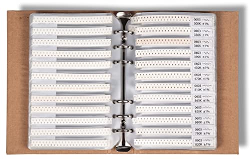СМД 0603 отпорници, кондензатори, транзистори, Диоди Електронски компоненти Книга за асортиман - 5435 компјутери