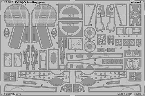 Eduard Photoetch 1:32 - P -39Q/N опрема за слетување -