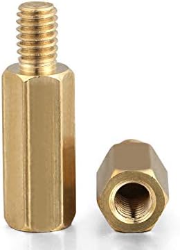 Завртки M3 HEX BRASS MALE FEMALLE FEMALLE POLDLAR PORD PCB SPACER HEXAGON MONT MONTOBLID BOLT BOLT SCREPT M3XL+3/4/5/6MM -, должина: 5мм)