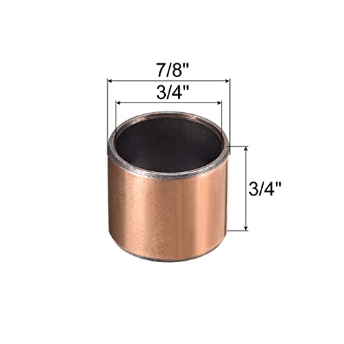 uxcell ракав со лежиште 3/4 bore x 7/8 OD x 3/4 со должина на обични лежишта завиткани од осипчиња