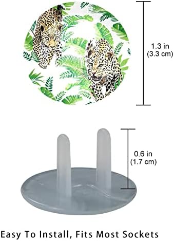 Електричен излез опфаќа 12 пакувања, пластични приклучоци опфаќа безбедносни капачиња за заштитник на штекерот - палми на леопарди остава