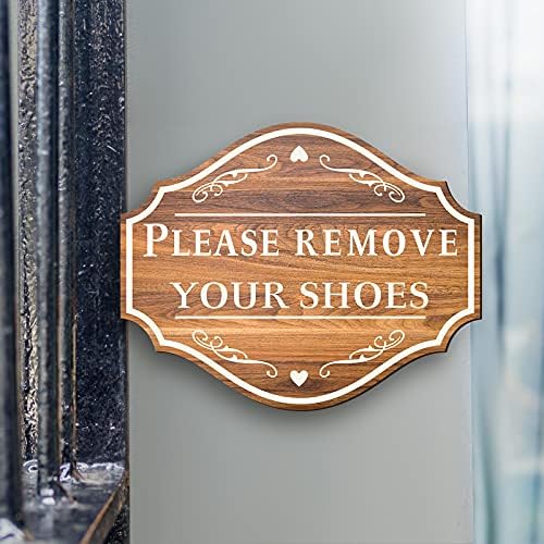 Jetec ве молиме извадете ги чевлите wallид декоративен знак дрво добредојде знак отстрани чевли дрвени знаци виси дрвен домашен