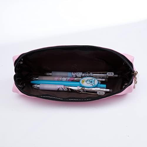 2 парчиња Bangtan Boys Bt Cooky Pencil Case торбичка торба торба за кутии, држач за канцелариски материјал со патент за патент за армиски